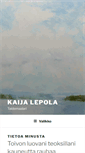 Mobile Screenshot of kaija.lepola.info